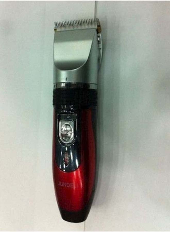 Jundeli Rechargeable Hair Clipper Red/Silver/Black - Image 2
