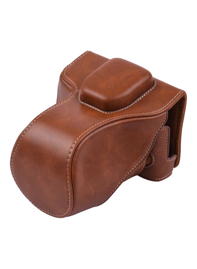 Generic - Vintage Camera Case With  Shoulder Strap Brown - Image 1