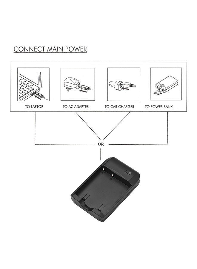 Generic - Mini Portable Battery Charger Black - Image 1