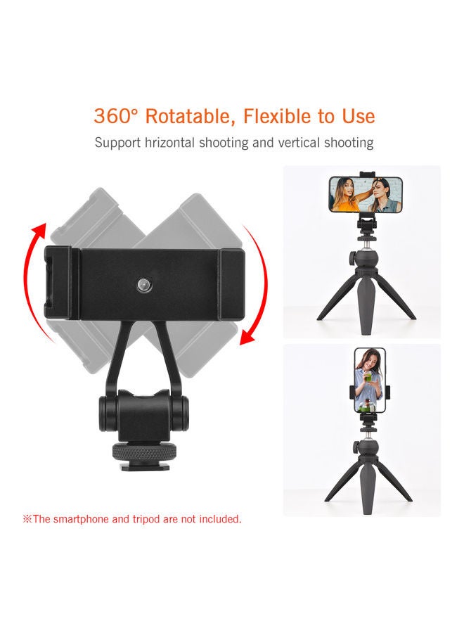 أندوير حامل للهاتف بتصميم مشبك قابل للتعديل أسود - Image 4