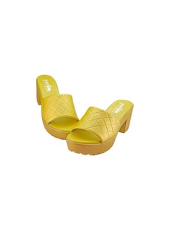 Michelle Morgan Mid Heel Casual Sandals Gold  - Image 1