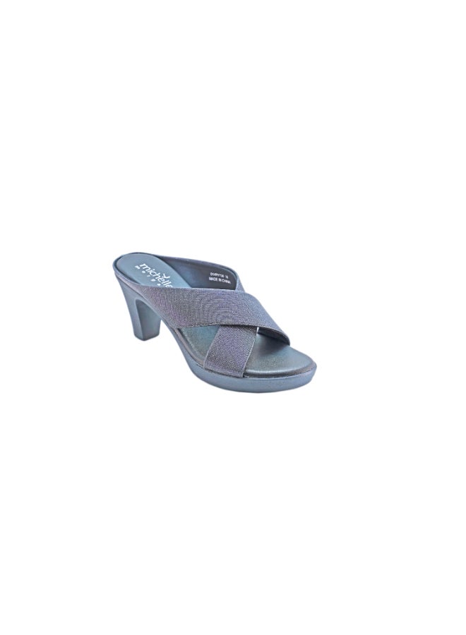 Michelle Morgan Mid Heel Dress Sandals Blue  - Image 2