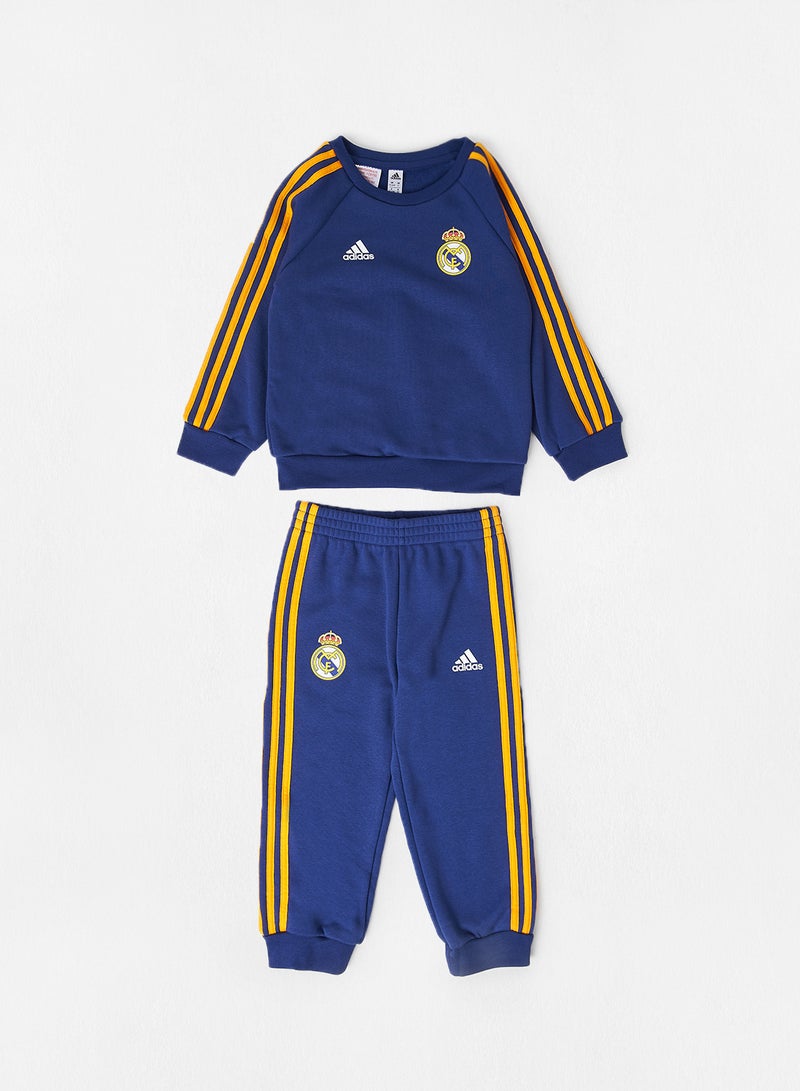 Adidas - Baby/Kids Real Madrid 21/22 3-Stripes Jogger Set Blue - Image 1