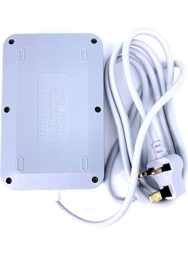 Smart USB Socket Extension Cord Black 6 x 4 x 1.5inch  - Image 2