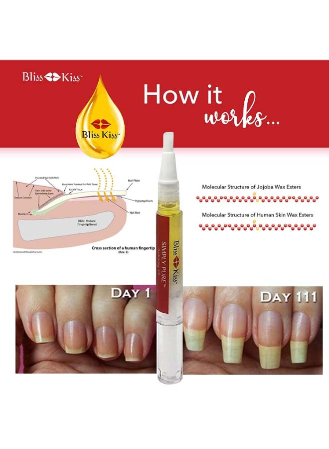 Bliss Kiss 4-Piece Pure Cuticle And Nail Oil Starter Kit 4 x 2ml - Image 4