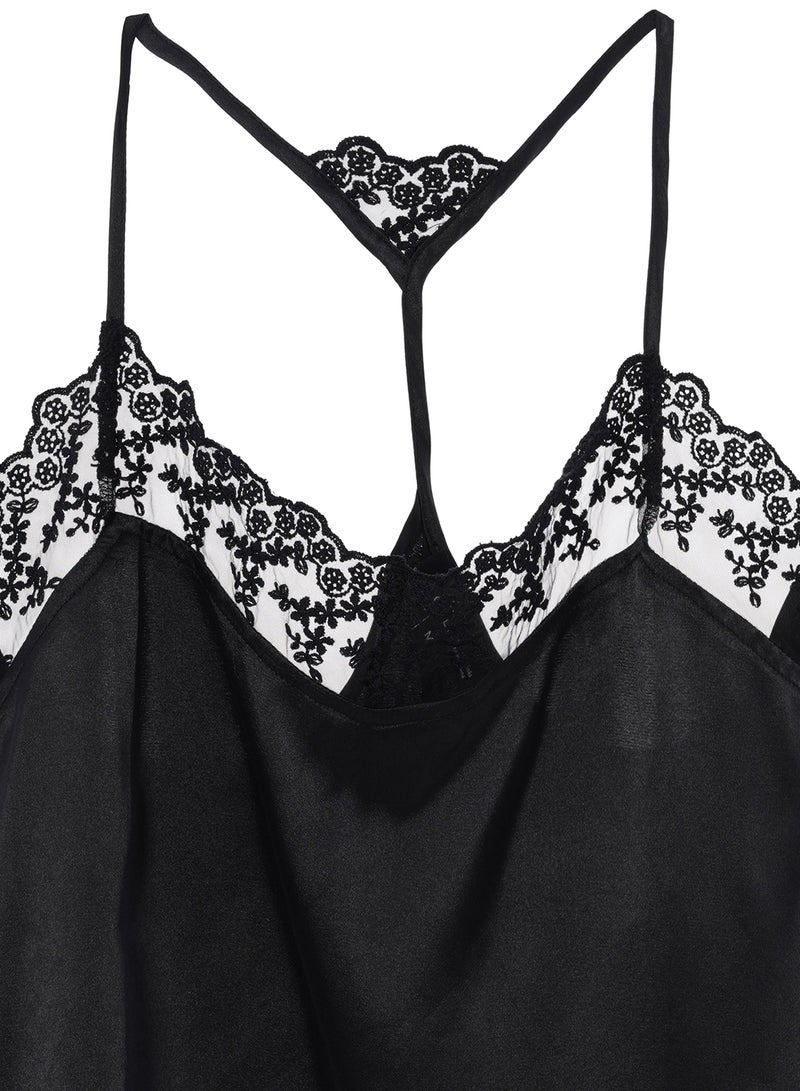 Aila Women's Lace Detailed Camis Black - Image 5