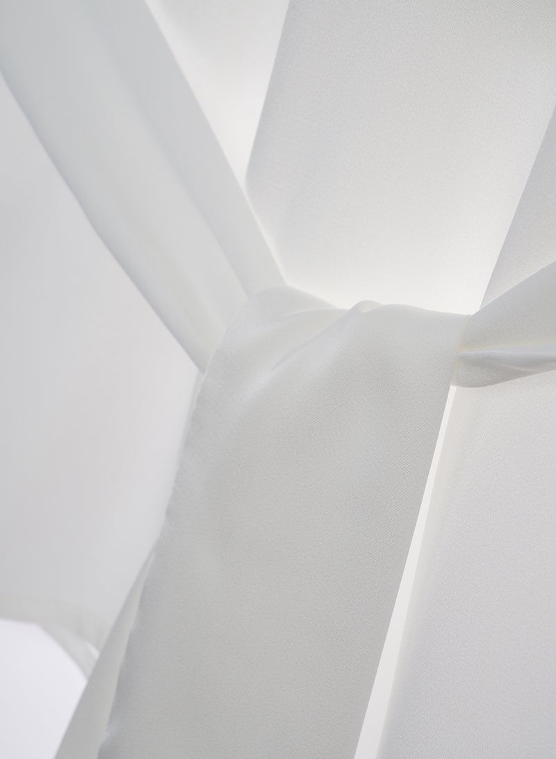 Aila Handkerchief Knot Top White  - Image 5