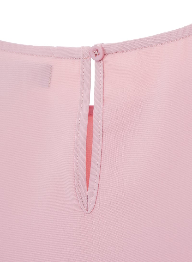 Aila Women's casul sleevess Tops Pink  - Image 5