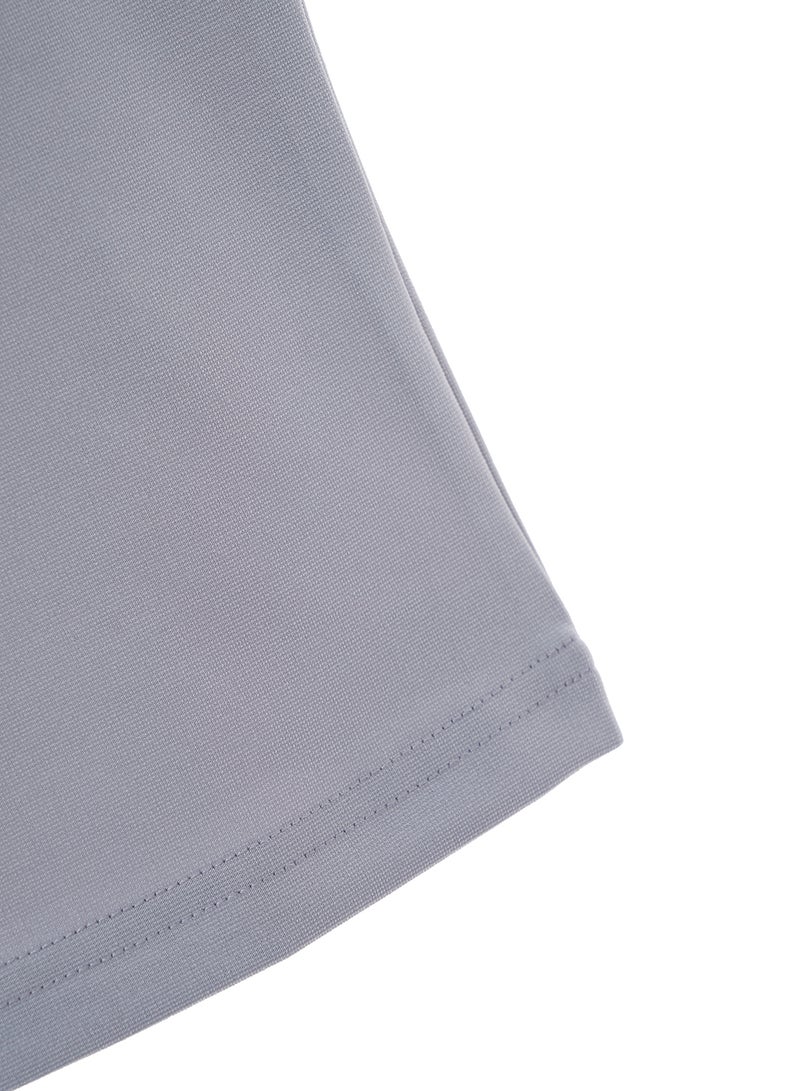 Aila - Women's Casual Ruffles Around Armhole Sleeveless Round Neck Knit Tank Grey - Image 1