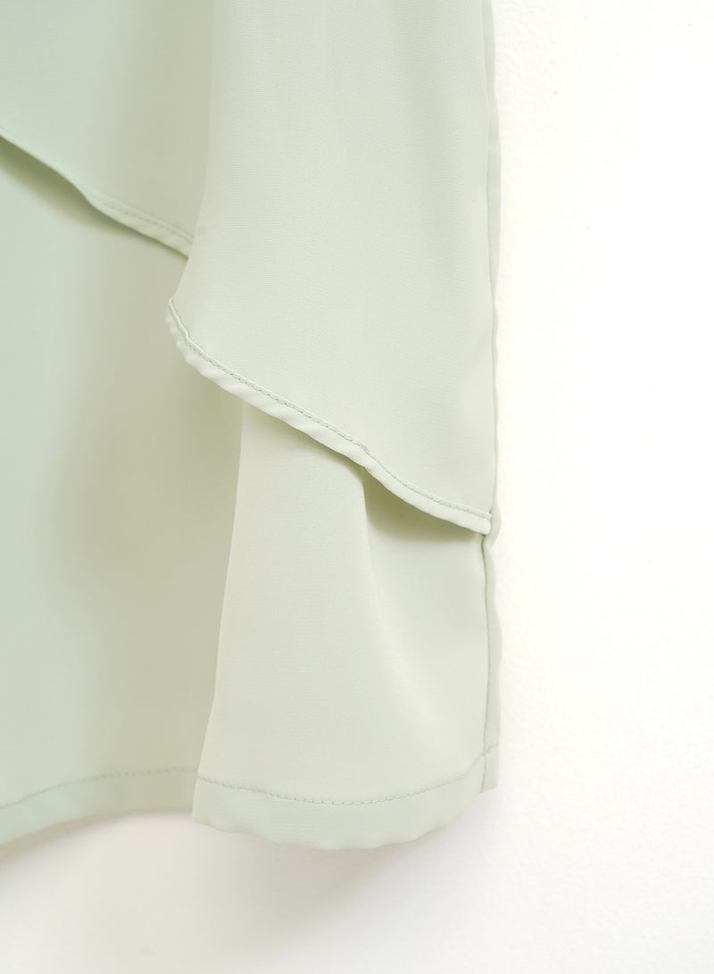Aila - Women's casual sleevess false tow piece Tops Light Green - Image 1