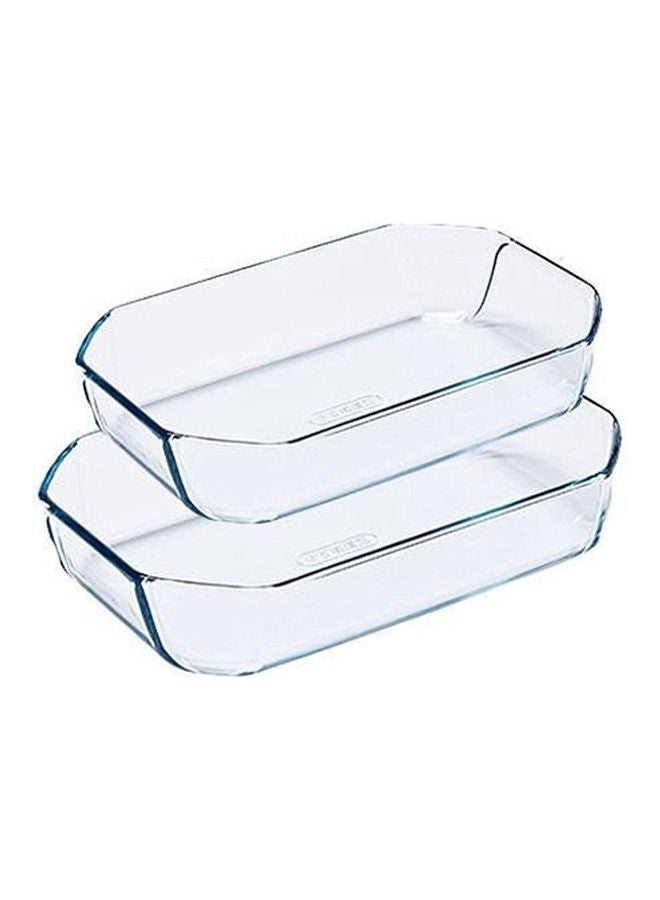 PYREX Two Rectangle Arb Clear ‎33.2 x 26.04 x 10.8cm