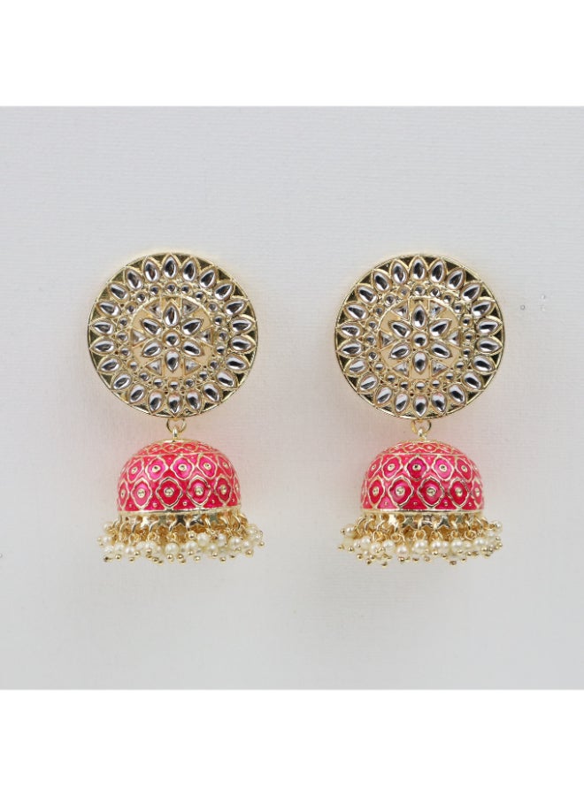 THE BLING STUDIO - SAAJ Jhumar Gold Plated Earrings - Image 1