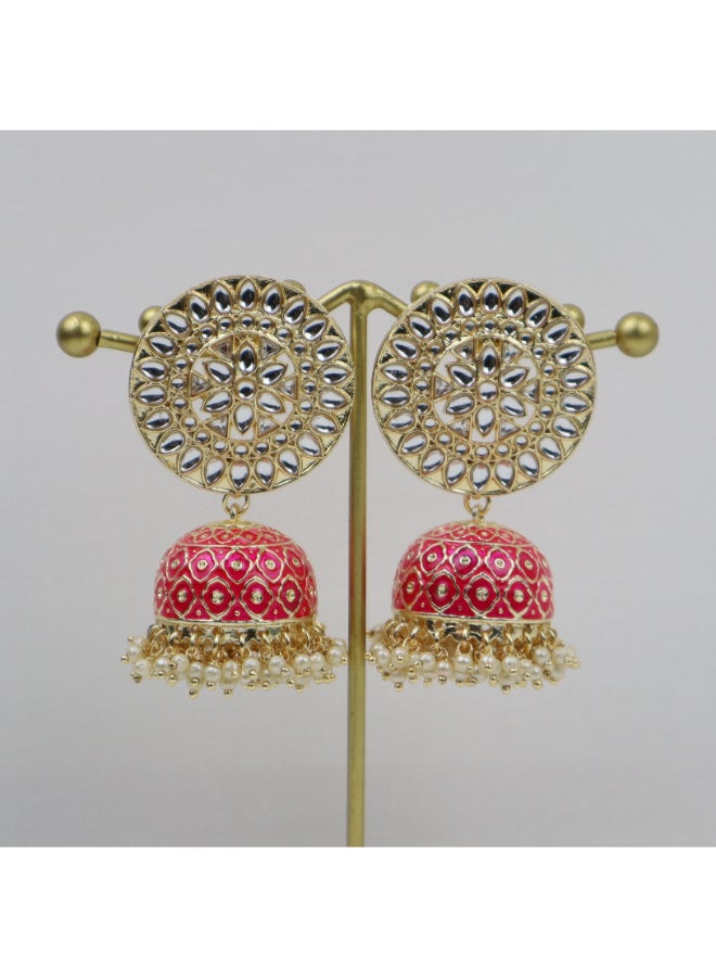 THE BLING STUDIO - SAAJ Jhumar Gold Plated Earrings - Image 1