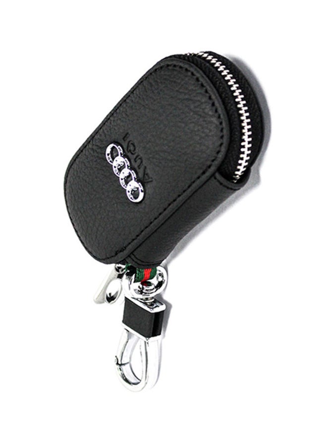 AFGT Audi Logo Key Fob Case With Carabiner Hook  - Image 4