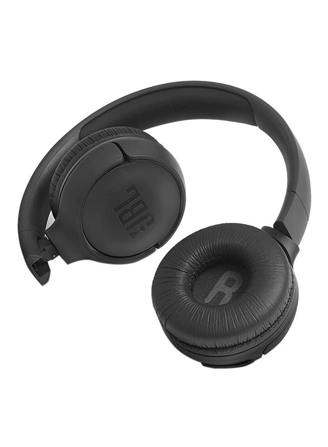 JBL - T500 Bluetooth Over-Ear Headphones Black - Image 1