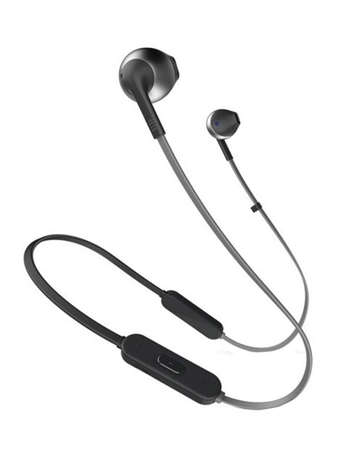 JBL Tune 205Bt Wireless In-Ear Headphones - Pure Bass Sound - 6H Battery - 3 Button Mic - Flat Cable - Comfort Fit Black - Image 1