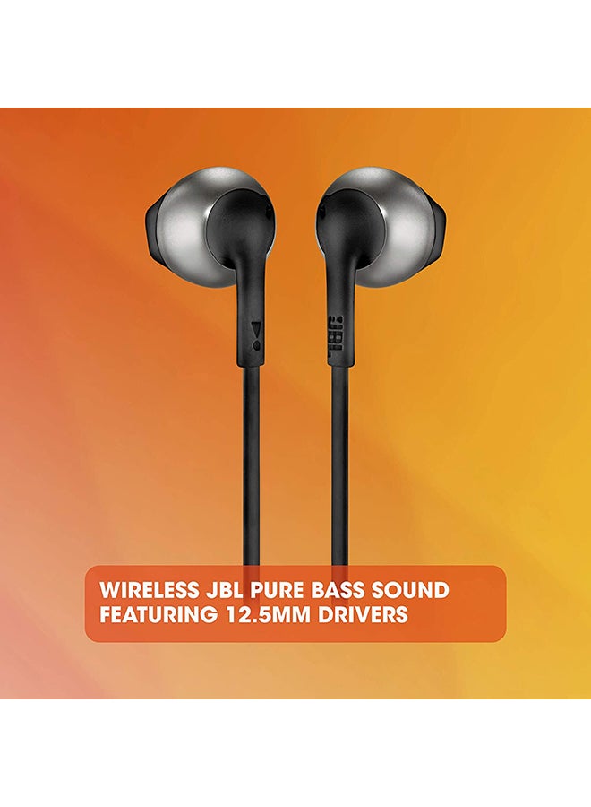 JBL Tune 205Bt Wireless In-Ear Headphones - Pure Bass Sound - 6H Battery - 3 Button Mic - Flat Cable - Comfort Fit Black - Image 5
