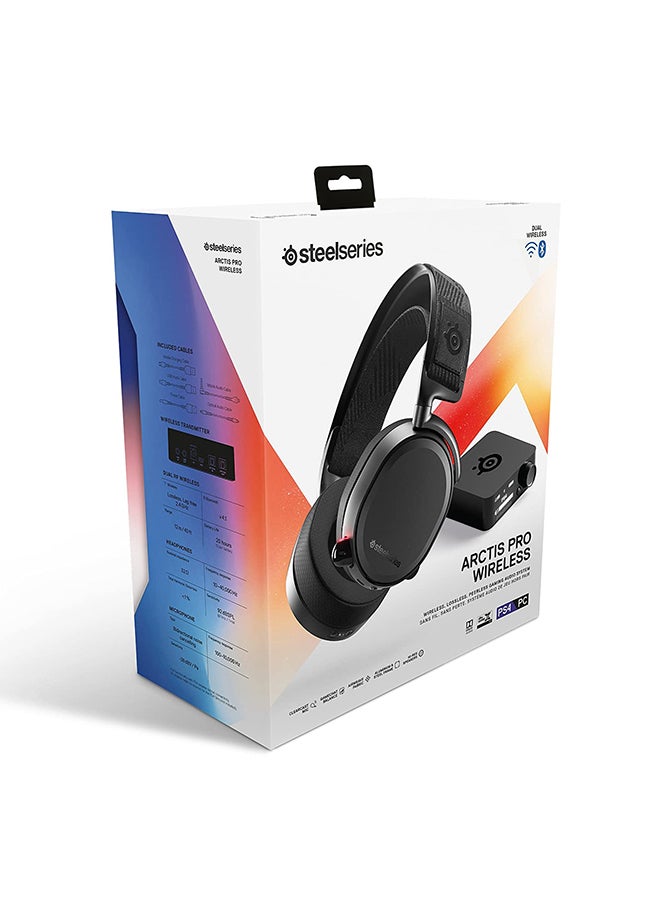 steelseries - Arctis Pro Wireless - Gaming Headset - Hi-Res Speaker Drivers - Dual Wireless (2.4G & Bluetooth) - Dual Battery System - For PC, PS5 And PS4 - Image 1