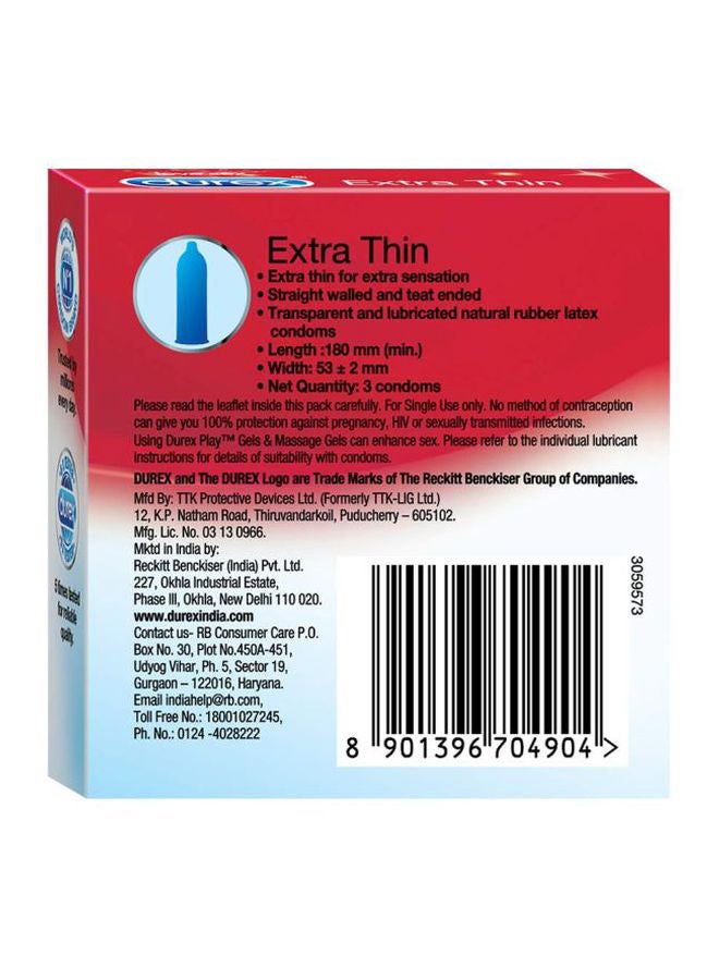 Durex - Pack of 7 - Extra Thin Condom - Image 1