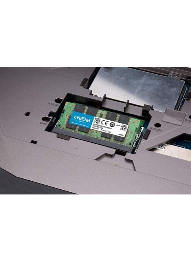 crucial - Crucial 32GB Kit (16GBx2) DDR4 2666 MT/s (PC4-21300) DR x8 SODIMM 260-Pin Memory Green/Gold - Image 1