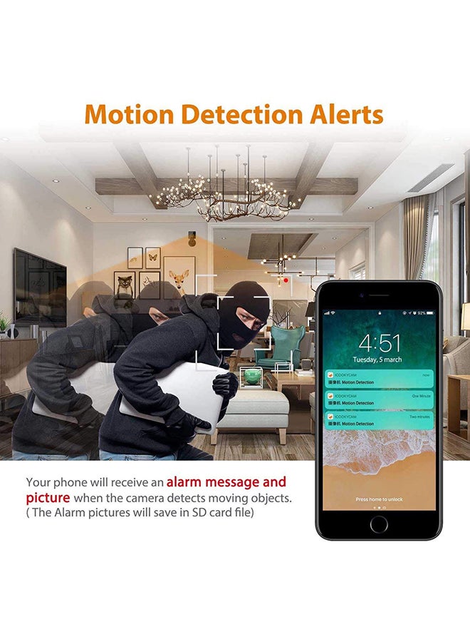 UK PLUS - Mini Hidden Camera With Battery Built In, 1080P Full Hd Small Camera Wifi  Night Vision Live Streaming,With Magnetic (Compatible With IOS And Android) - Image 1