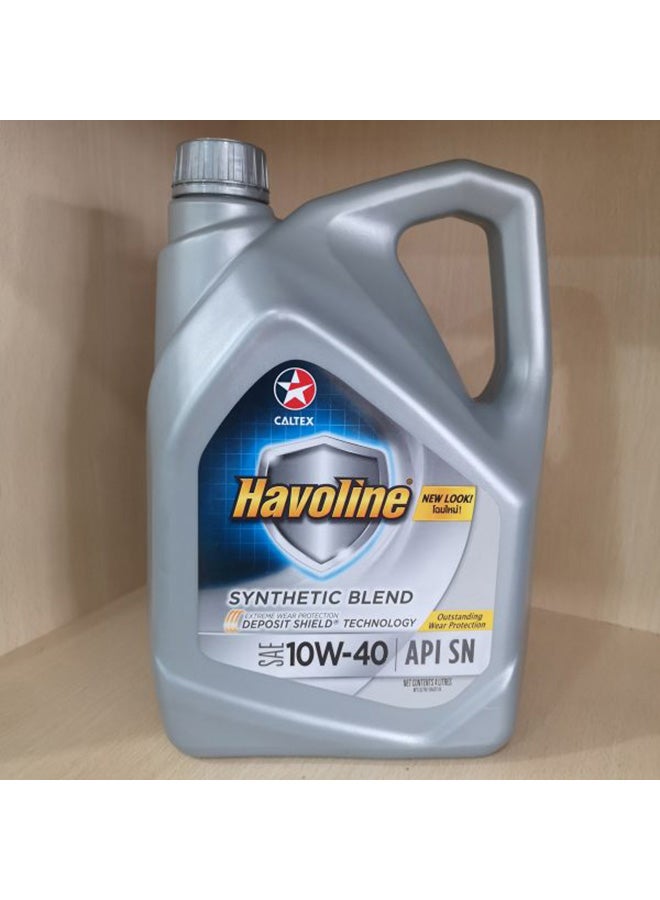 Caltex - Havoline Synthetic Blend Engine Oil SAE 10W-40 4L - Image 1