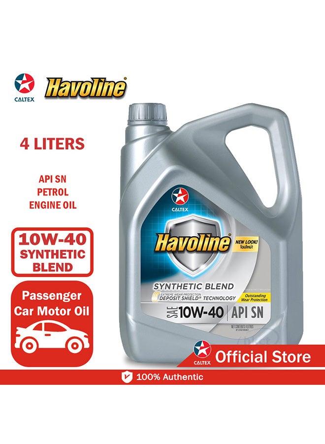 Caltex - Havoline Synthetic Blend Engine Oil SAE 10W-40 4L - Image 1