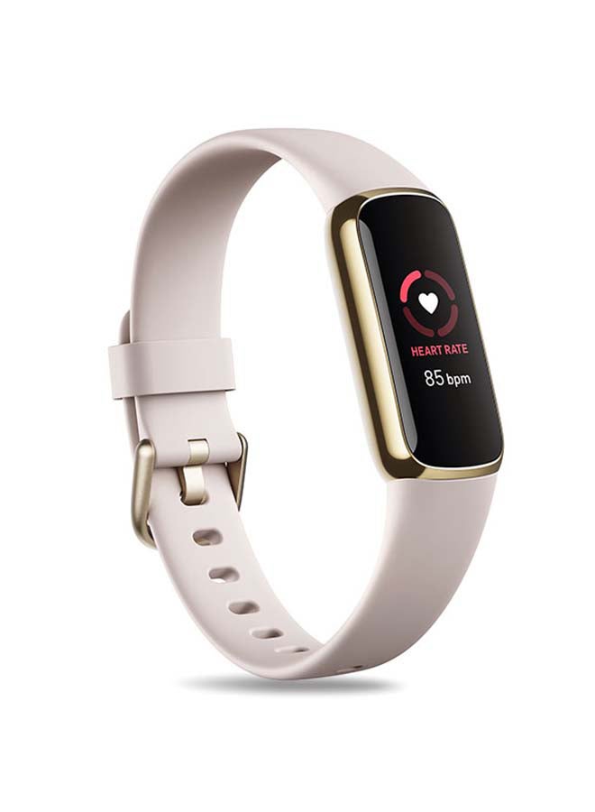 Fitbit Luxe Fitness And Wellness Tracker Lunar White/Soft Gold  - Image 1