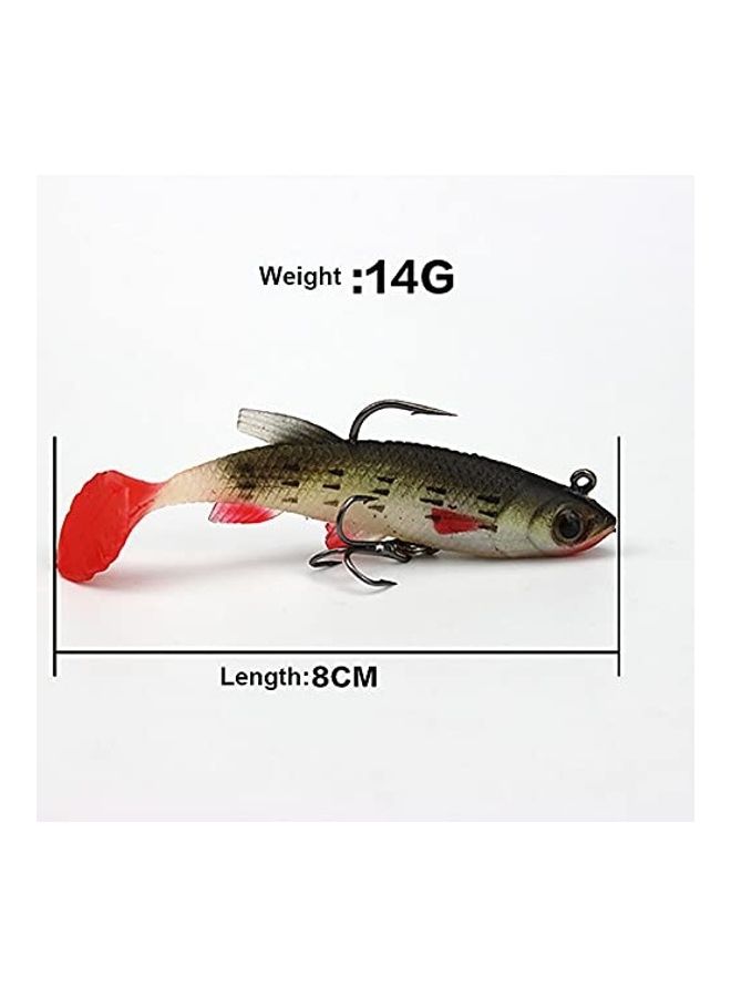 Generic - 5-Piece Lead Soft Fishing Lures Baits Set with Box 10cm - Image 1