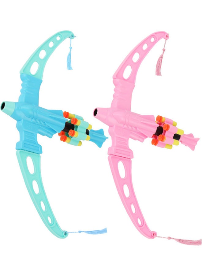 مس تيارا طقم ألعاب رماية من إسفنج EVA بتصميم سهم مزود بأداة امتصاص للتثبيت في الأماكن الخارجية مكون من قطعتين 36 x 21.5سم - Image 1