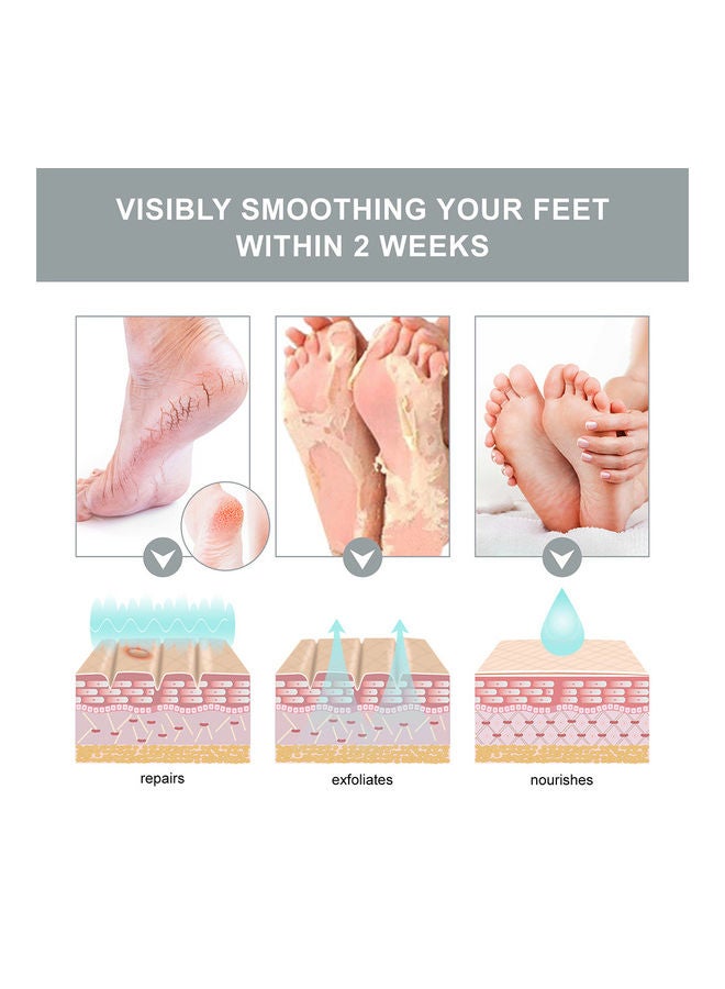 Elaimei 2-Pair Ginseng Exfoliating-Peeling Foot Mask Clear 80grams  - Image 5