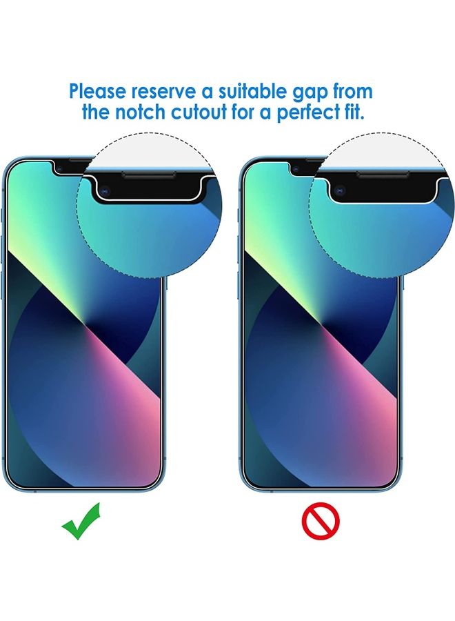 ICS Tempered Glass Film Screen Protector Compatible with Apple iPhone 13 Pro 6.1-Inch Clear - Image 1