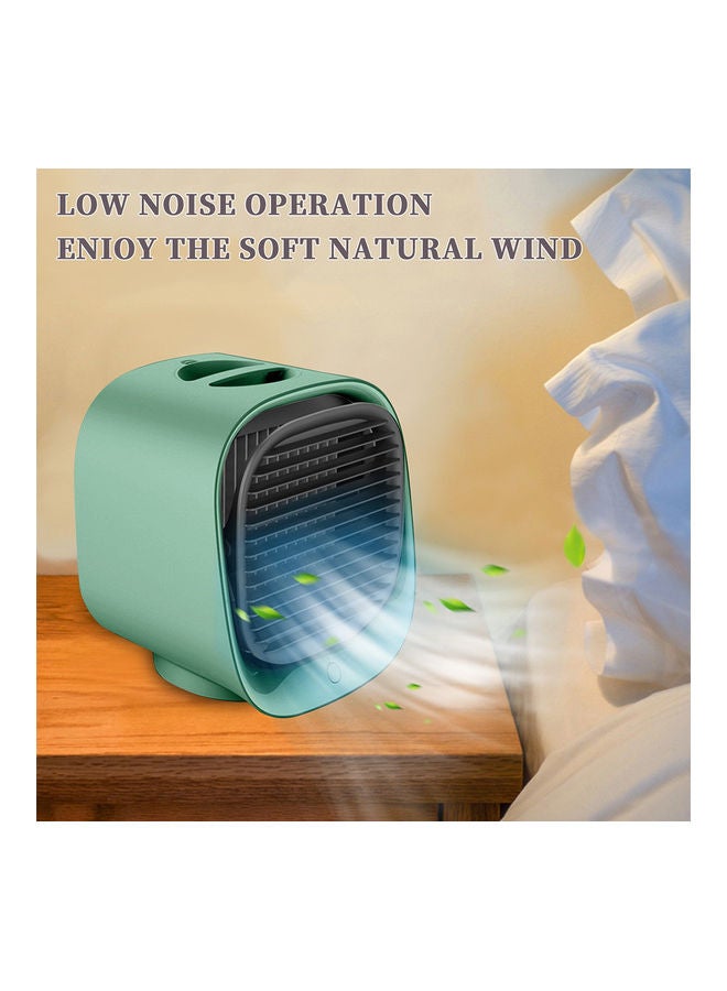 Arabest - Mini Portable Air Cooler Fan with Night Light 2 W Fan21826-2 Green - Image 1