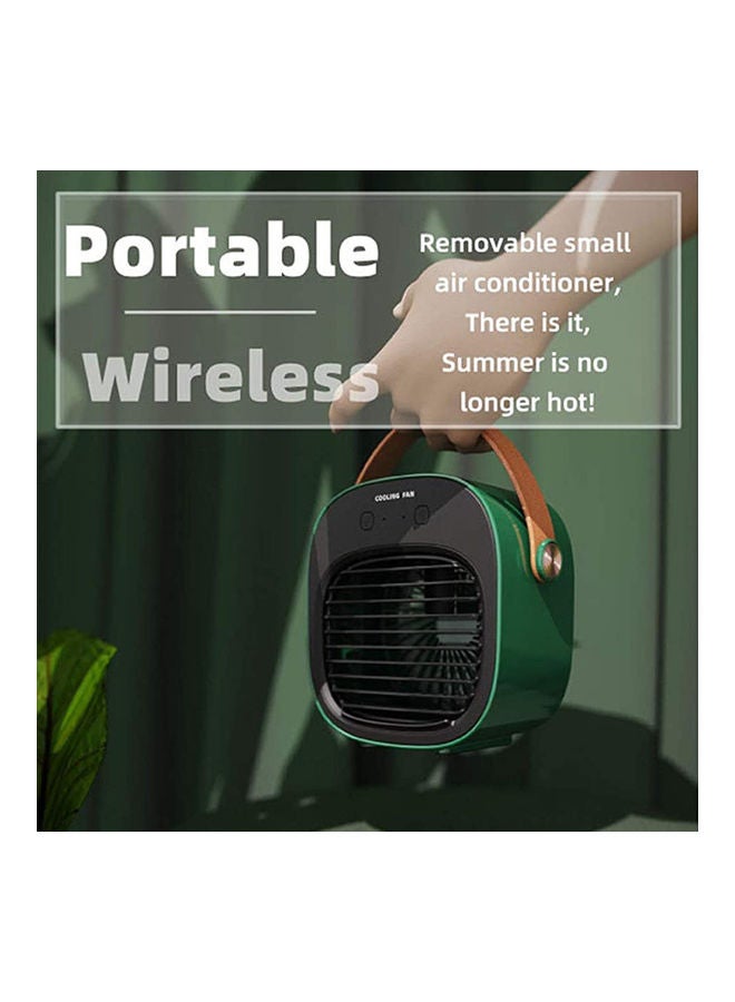 عربست جهاز تبريد هواء صغير لسطح المكتب بمنفذ USB للشحن 2 W Fan21826-3 أخضر  - Image 4