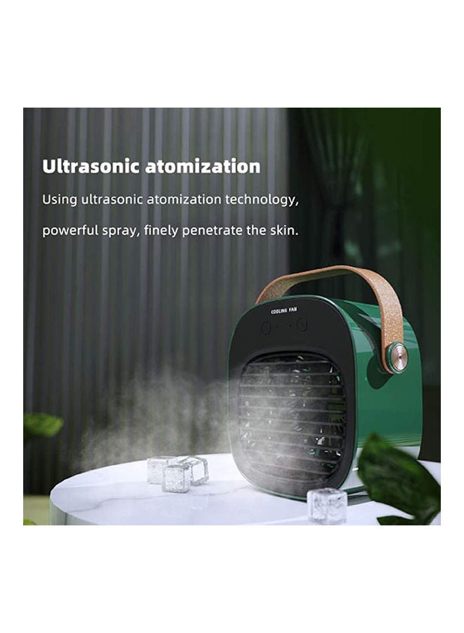 عربست جهاز تبريد هواء صغير لسطح المكتب بمنفذ USB للشحن 2 W Fan21826-3 أخضر  - Image 5