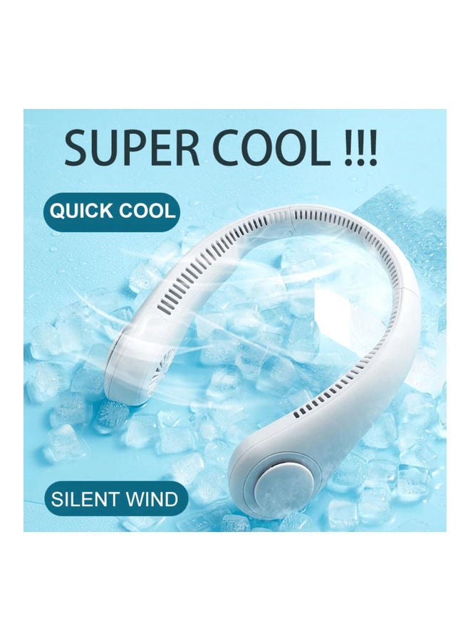 عربست مروحة رياضية صغيرة محمولة قابلة للشحن بمنفذ USB 2 W Fan21826-6 أبيض - Image 4