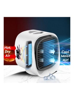 Arabest Mini Portable Air Cooler Fan with Night Light 2 W Fan21826-1 White  - Image 2