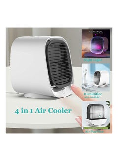 Mini Portable Air Cooler Fan with Night Light 2 W Fan21826-1 White - v1633769923/N51284803A_3