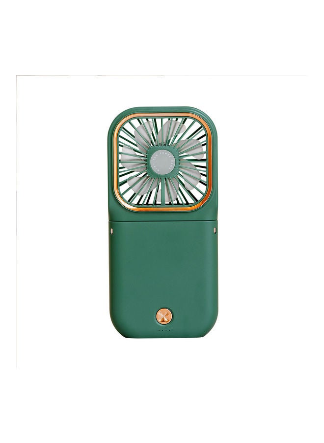 Arabest - Mini Folding Desktop Portable Multifunction Power Bank Bracket Fan 2 W Fan21826-5 Green - Image 1