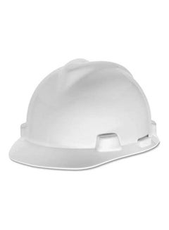 Safety Helmet, Msa 475358 V-Gard Hard Hats, Fas-Trac Ratchet Suspension White 34.2 x 18.6 x 4cm