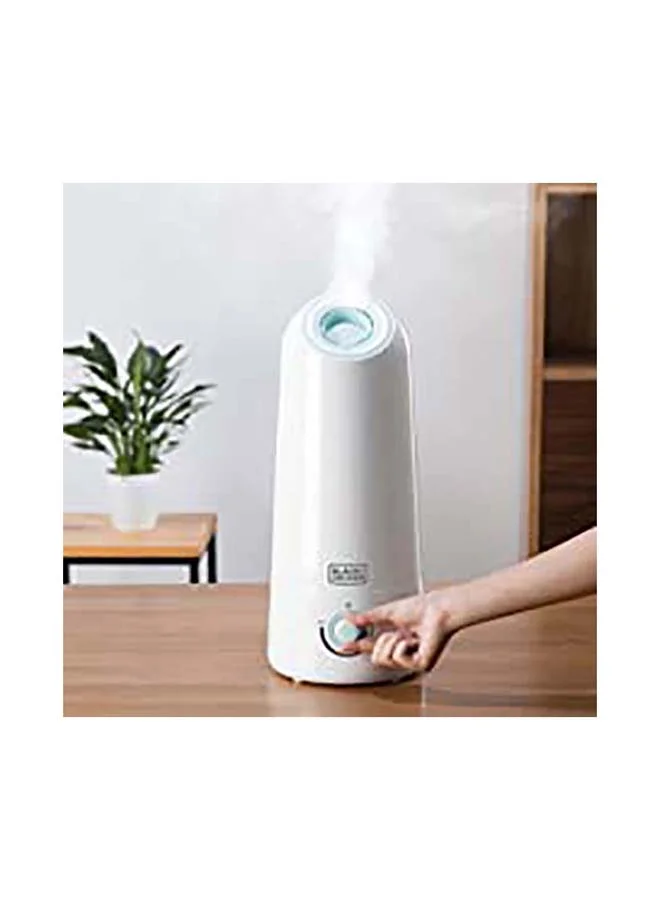 BLACK+DECKER Ultrasonic Air Humidifier, Covers 430 sqft, Adjustable Mist, Auto Shutoff, Water Level Indicator, Aroma Tray for Oils - HM5000-B5 White/Mint Green