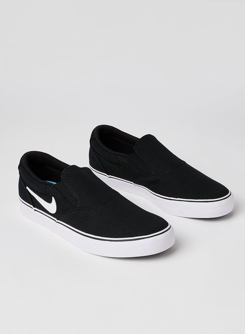 Nike SB Chron 2 Slip-On Skate Shoes Black - Image 2