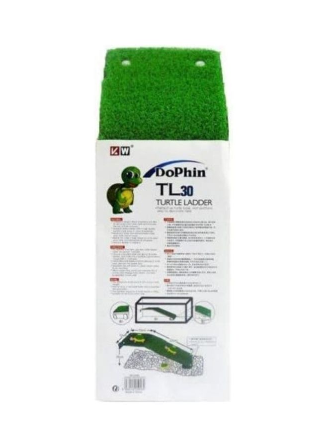 DoPhin Natural Bask Sward Turtle Ladder For Aquarium Green 30cm - Image 2