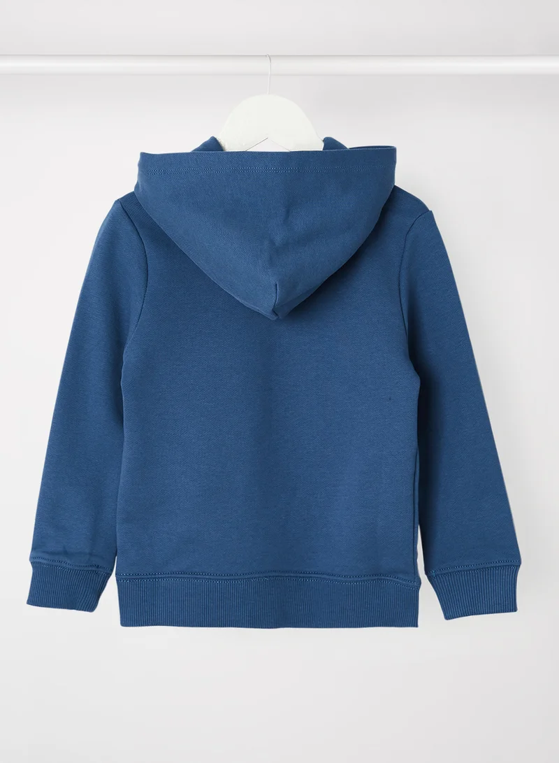 Calvin Klein Jeans Kids/Teen Dimension Logo Hoodie Blue