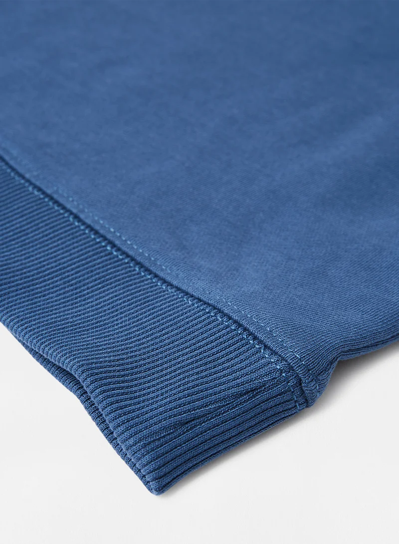 Calvin Klein Jeans Kids/Teen Dimension Logo Hoodie Blue