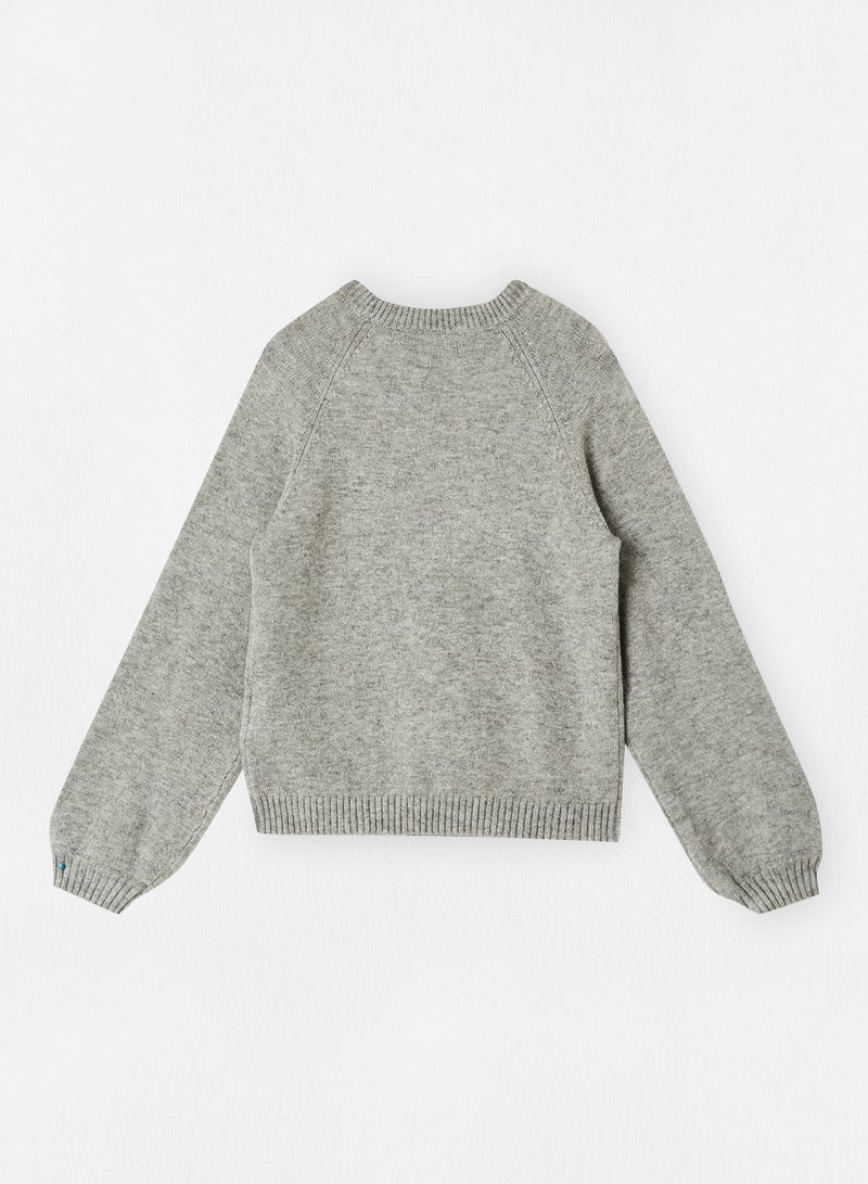 ONLY Kids/Teen Knitted Pullover Grey  - Image 2