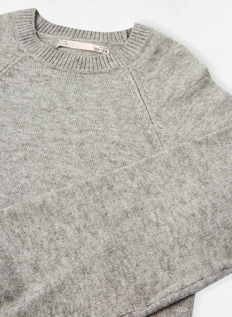 ONLY Kids/Teen Knitted Pullover Grey  - Image 4