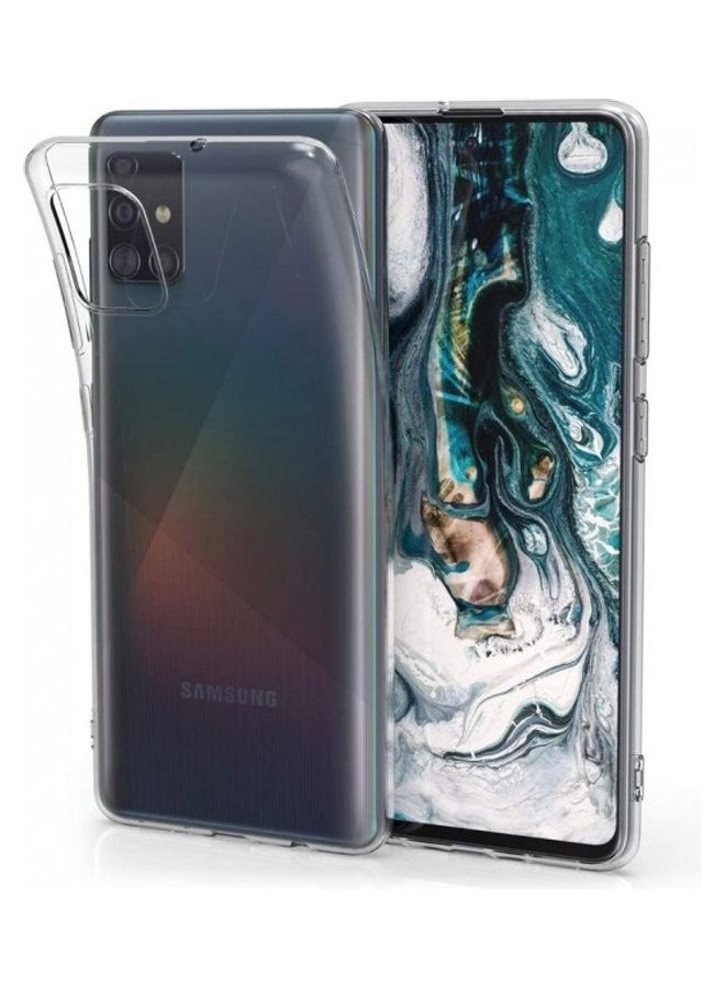 مارجون غطاء حماية واق من البولي يوريثان الحراري لهاتف سامسونج جالاكسي M51 شفاف - Image 3