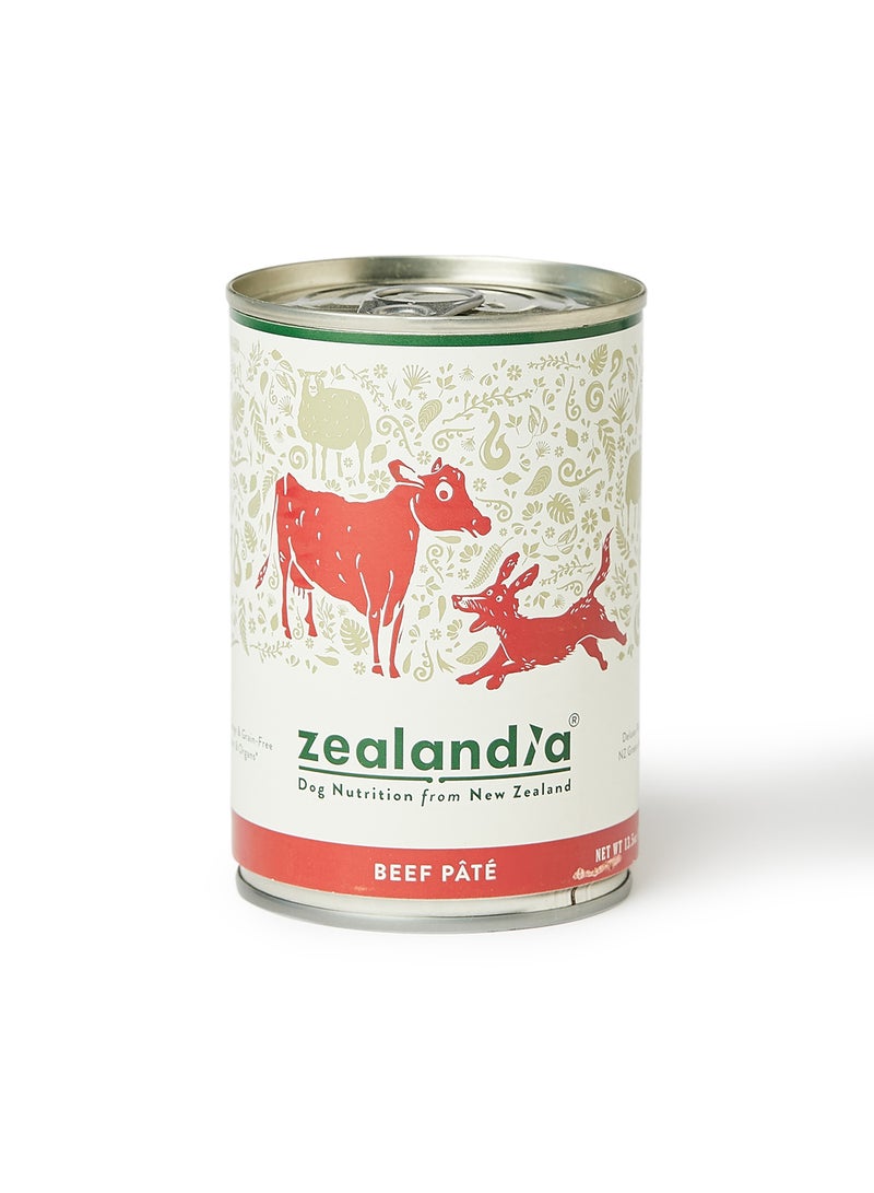 ZEALANDIA - Beef Dog Food Pate Multicolour 385grams - Image 1