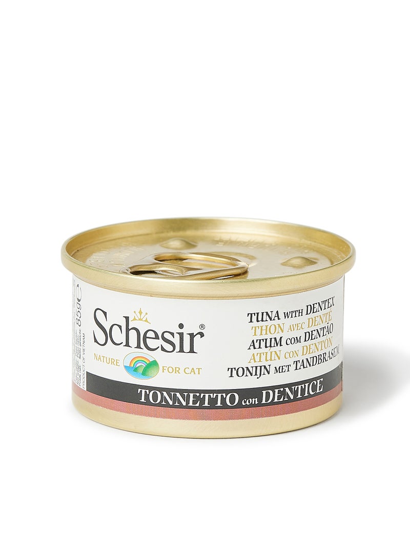 Schesir Cat Can Jelly Tuna With Dentex 85grams - Image 1